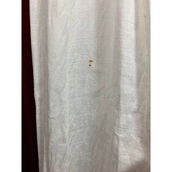 Tall C 1908 Fancy Lace Linen Dress Summer Edwardian Bell Sleeve - Picture 9 of 12